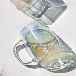 오로라 내열유리 볼륨 머그컵 450ml 개별 박스 포장 홈카페 유리컵 신혼 집들이 선물