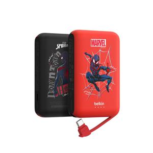 마블 스파이더맨 C타입 케이블 일체형 20W 10000mAh 보조배터리 BPB021BR