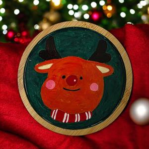 겨울 우드 티코스터 키트 인테리어소품 컵받침 만들기 세트