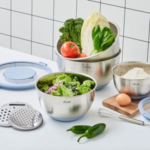 도우르 멀티 스텐 볼-인원 (스텐볼3종+채칼3종+뚜껑3개+채반1개)