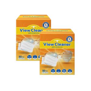 뷰 클리너 렌즈 클리닝 일회용 티슈 50매X2개(100매)