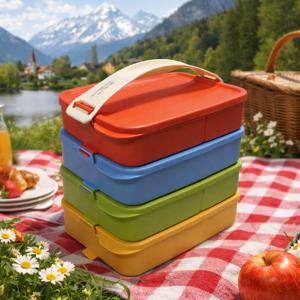 타파웨어 클릭 도시락 4단 피크닉 찬합 세트