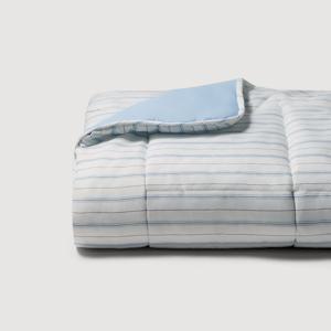 스트라이프 피치스킨 차렵이불 SS_라이트블루