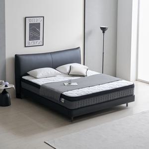 스테디 1800 가죽 호텔식 라지킹 침대 LK 유로탑 매트리스 포함