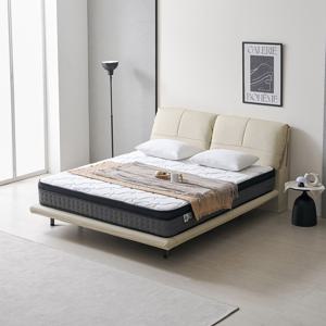 스위트 LED 1800 가죽 호텔식 라지킹 침대 LK 유로탑 매트리스 포함