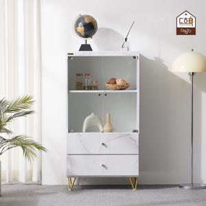 루벤트 600 피규어장 레고장 진열장 2단서랍 유리장식장