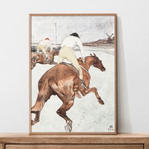 2026 말 풍수 그림 액자 인테리어 포스터 - 추진