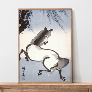 2026 말 풍수 그림 액자 인테리어 포스터 - 유영