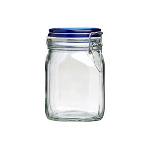 보르미올리 피도 밀폐용기(블루) 1,000ml 유리병 잼병 원두보관