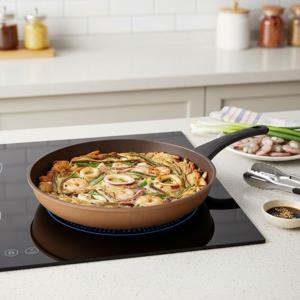 루나 IH 인덕션 티타늄 코팅팬 넌스틱 업소용 대형 프라이팬 32cm 1P