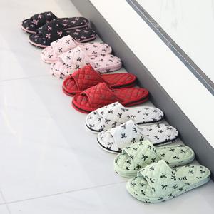 리본 3중쿠션 슬리퍼 실내화 2type 5color