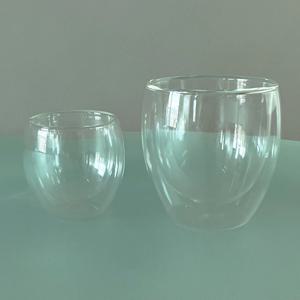 double wall glass(S/M)_이중내열컵 내열유리잔 사케잔 위스키잔 라떼잔