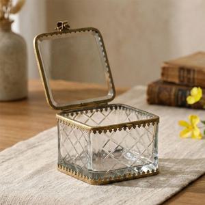 오르세 컬렉션 신주 유리 주얼리 박스 보관 정리함 인테리어 소품