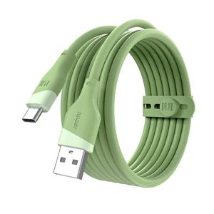 실키 USB C타입 고속충전 케이블 50cm 그린