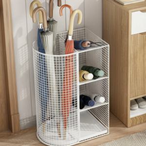 철망 우산 꽂이 철제 인테리어 현관문 장우산 수납 보관함 2color