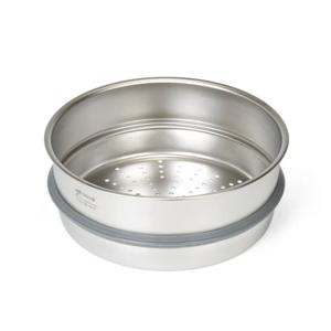 키친아트 스텐304 무연마제 냄비 찜기 찜솥 스티머 24cm
