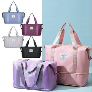 설 여행 기내용 보조가방 확장형 대용량 천 여행가방 파우치 캐리어 결합 접이식 보스턴백