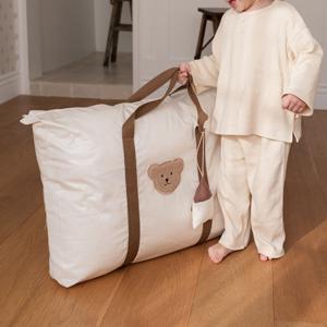 듀얼 낮잠이불용 스노우 어린이집 방수가방 하트베어