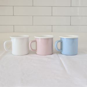 파스텔 법랑 머그컵 3color 캠핑 빈티지 요거트 시리얼볼
