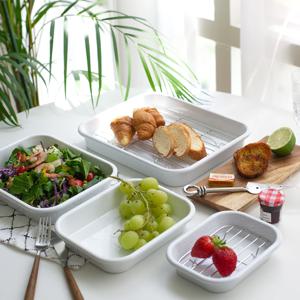 [리퍼]법랑 밧드 트레이 스텐망 세트 발뮤다 오븐용 그릇 에어프라이어 용기 4size