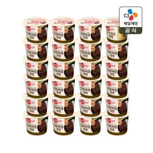 햇반 컵반 직화짜장덮밥 281g x23개+치킨마요덮밥 233g x1개