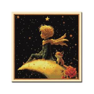 DIY 보석십자수 액자형 팝&감성 32.5x32.5cm D341_어린왕자-장미