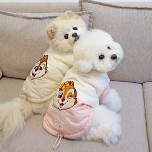 디즈니 칩앤데일 구름 패딩