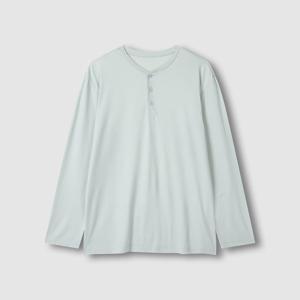 남 피치스킨 긴팔 파자마 티셔츠 (4 sizes)(3 colors)