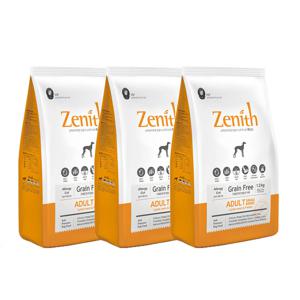 강아지사료 스몰브리드 그레인프리 반습식 국내생산 생육사료 제니스 어덜트 1.2kg x 3봉