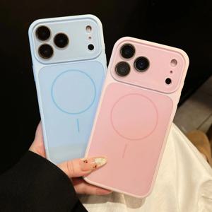 아이폰 17 16 15 14 13 프로맥스 프로 파스텔 컬러 렌즈보호 맥세이프 케이스 14