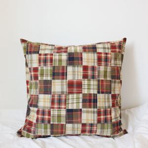 우디 패치워크 쿠션커버 (40x40/50x50)