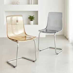 투명의자 스틸프레임 고스트체어