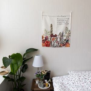 산들화 패브릭 포스터 일러스트 인테리어 소품 가리개 60x70cm