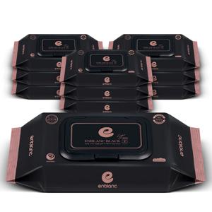 레이온 100% 아기 물티슈 78gsm 세이프 블랙 라이트 36매X10팩
