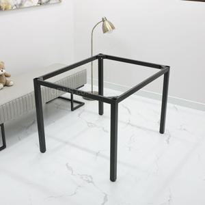 튼튼한 조립식 블랙 40각 철재 DIY 식탁 발통 1000 x 800 하중체크 가구 받침대