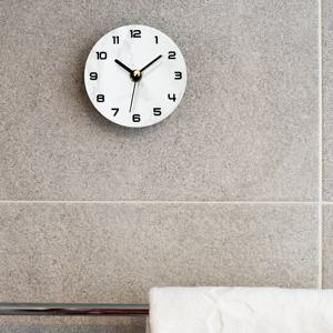 욕실에 좋은 붙이는 무소음벽시계 모던100