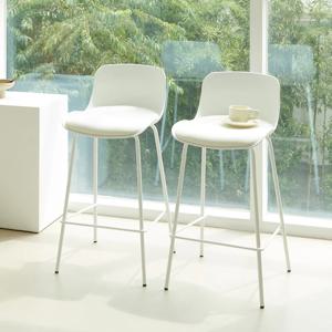 1+1 밀키 미드센추리 인테리어 카페 홈바의자 (높이65cm)