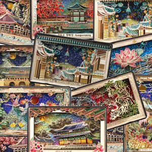 한국 관광 기념 전통 마그넷