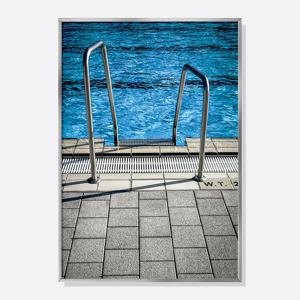 수영장 사다리 미드센츄리 모던 감성 포스터 / SOCP-SWM002-OG