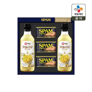 CJ 선물세트 스팸고급유7호 쇼핑백포함_O