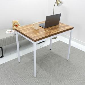 W1000 x D600 밤부컬러 화이트다리 심플한 일자형책상 LWB10060