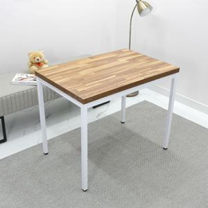 W900 x D600 밤부컬러 화이트다리 입식테이블 / 홈오피스책상 LWB9060
