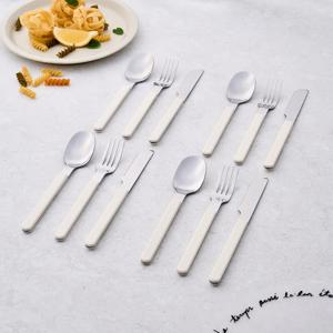 WOW 카페 커트러리 디너세트 12P 크림