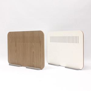 고야 줄무늬 화이트+무늬목 책상파티션 600 공부방 사무실 공간분리 인테리어 칸막이