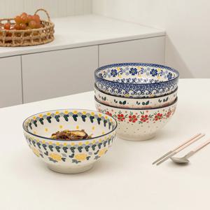 1+1 프라카 폴란드풍 도자기 깊은 면기 (총2P)