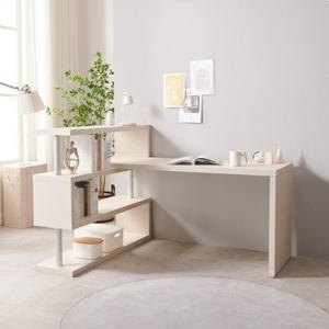 원룸 자취방 모던심플 3단 오픈형 책장 책상 세트(1200 6색)