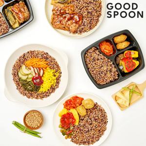 굿스푼 저당 파로 잡곡밥 도시락 3종 6팩 닭구이