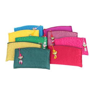 누비 직사 각라운드 파우치 ( 외국인선물 한국기념품 세뱃돈 통장지갑 천지갑 할머니선물 )