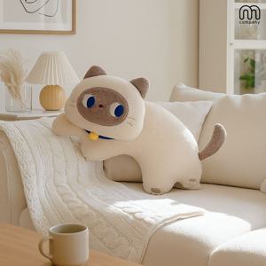 캣츠 고양이 쇼파 등받이 쿠션 소파쿠션 등쿠션 캐릭터 인테리어 베개 바디필로우 인형 2컬러