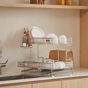 무연마제 프리미엄 올스텐 304 헤이븐 식기건조대 2단세트 + 멀티바스켓